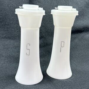 Vintage Tupperware Plastic Salt & Pepper Shakers (set of 2)